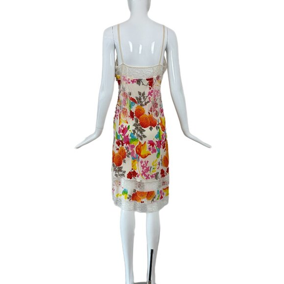 DIOR by JOHN GALLIANO 2006 Vintage Silk Lace Floral Midi Dress - Picture 9 of 11